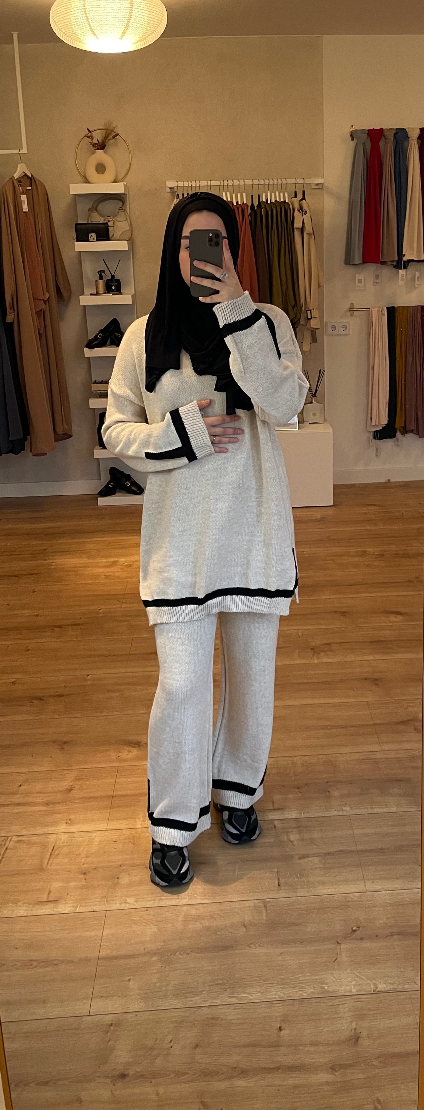 Black Stripe Twinset