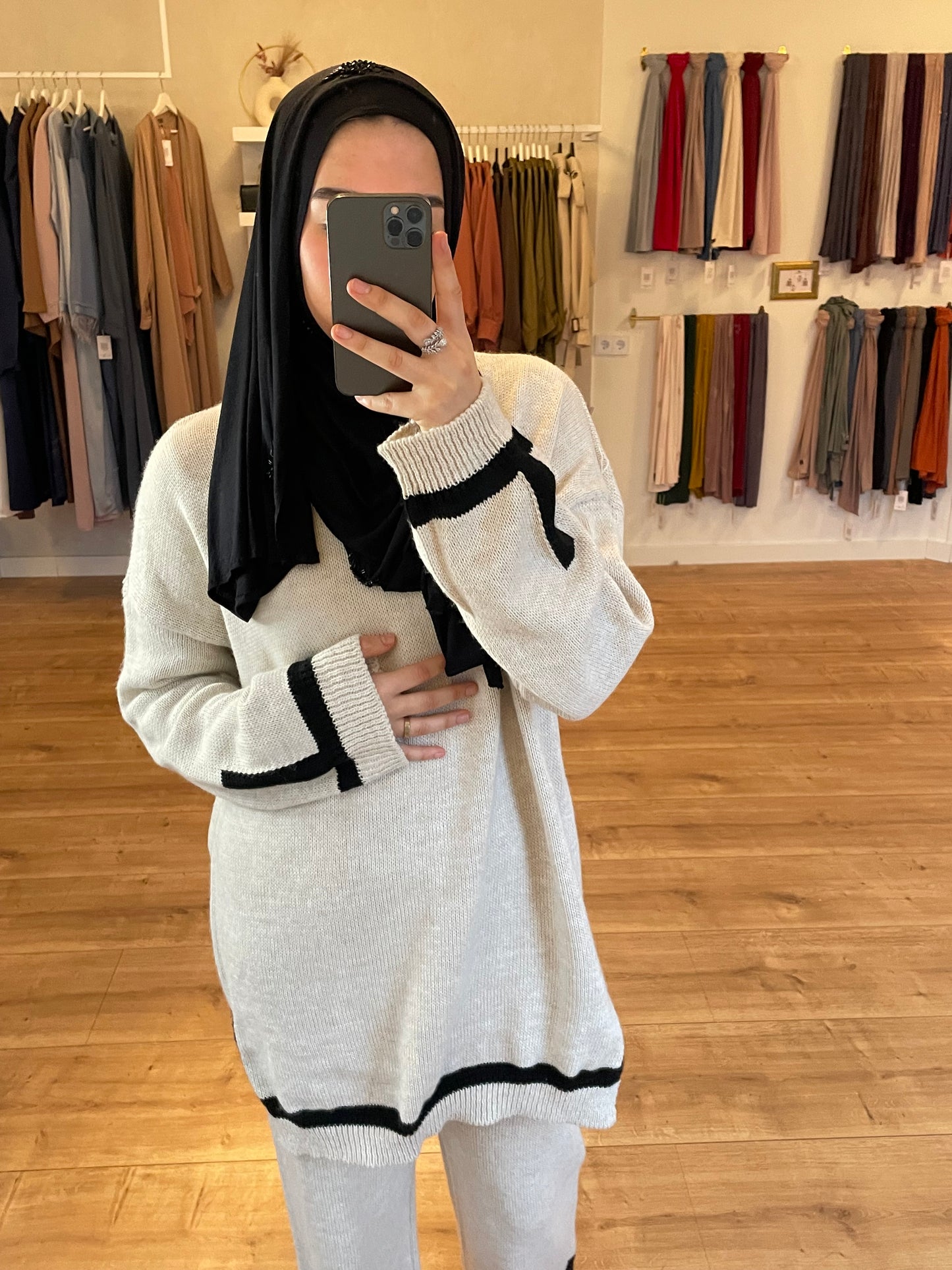 Black Stripe Twinset