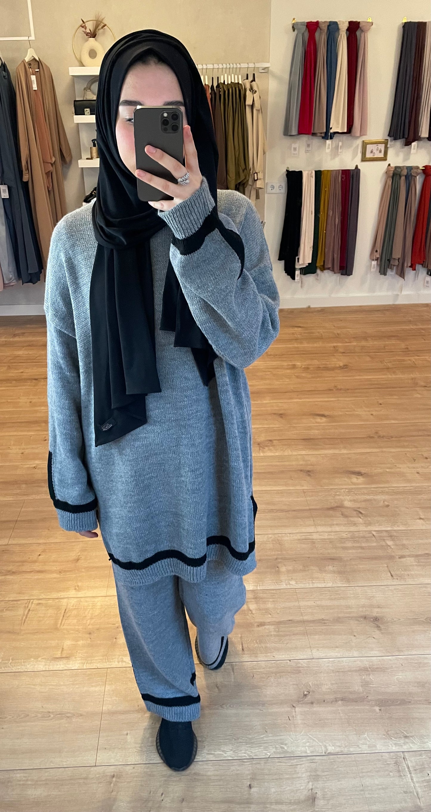 Black Stripe Twinset